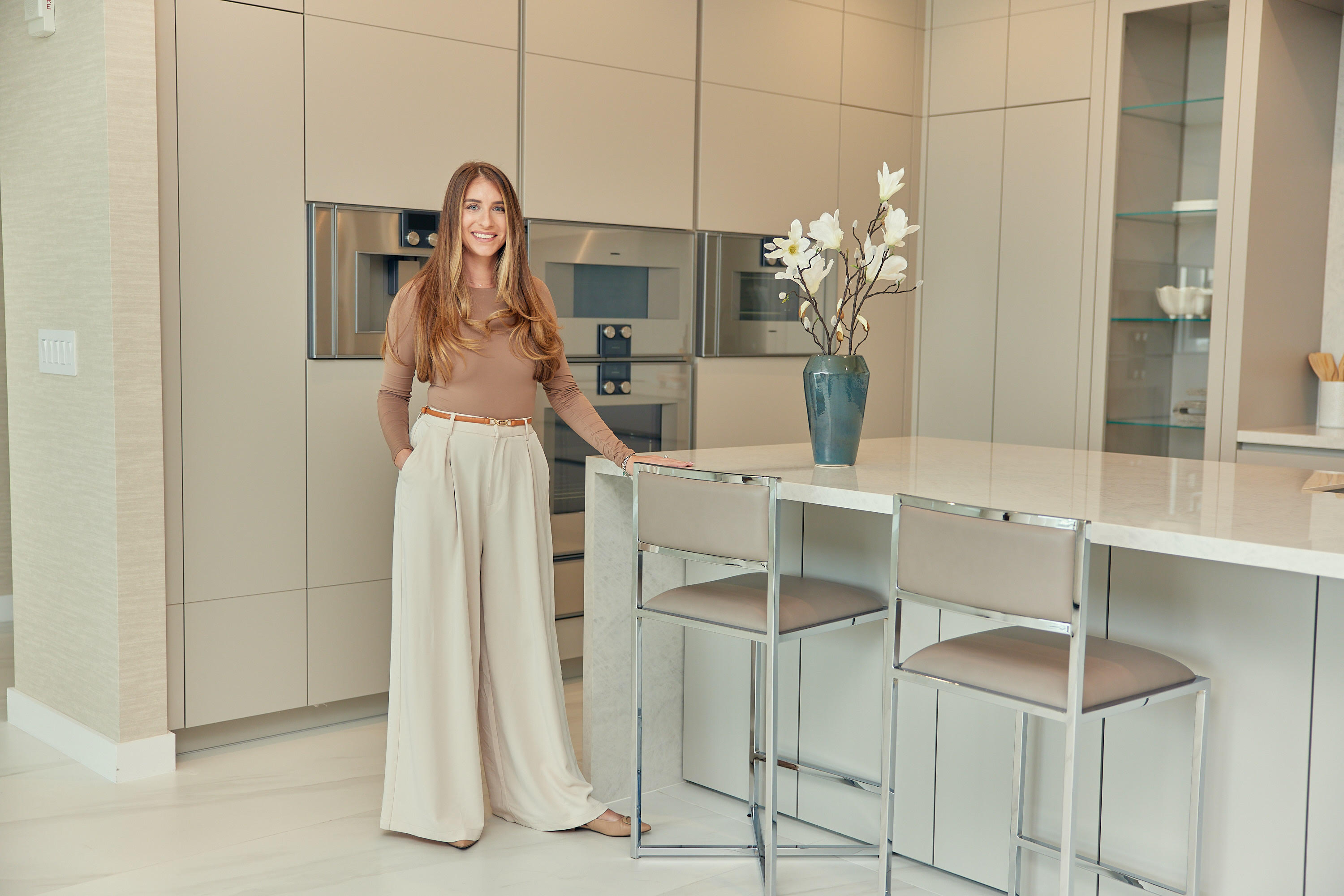 Jaclyn Corbiciero in a warm, welcoming South Florida home